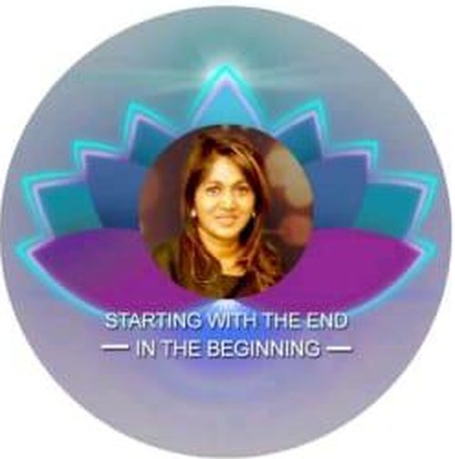 Charmaine Latchman, with her motto: starting with the end in the beginning